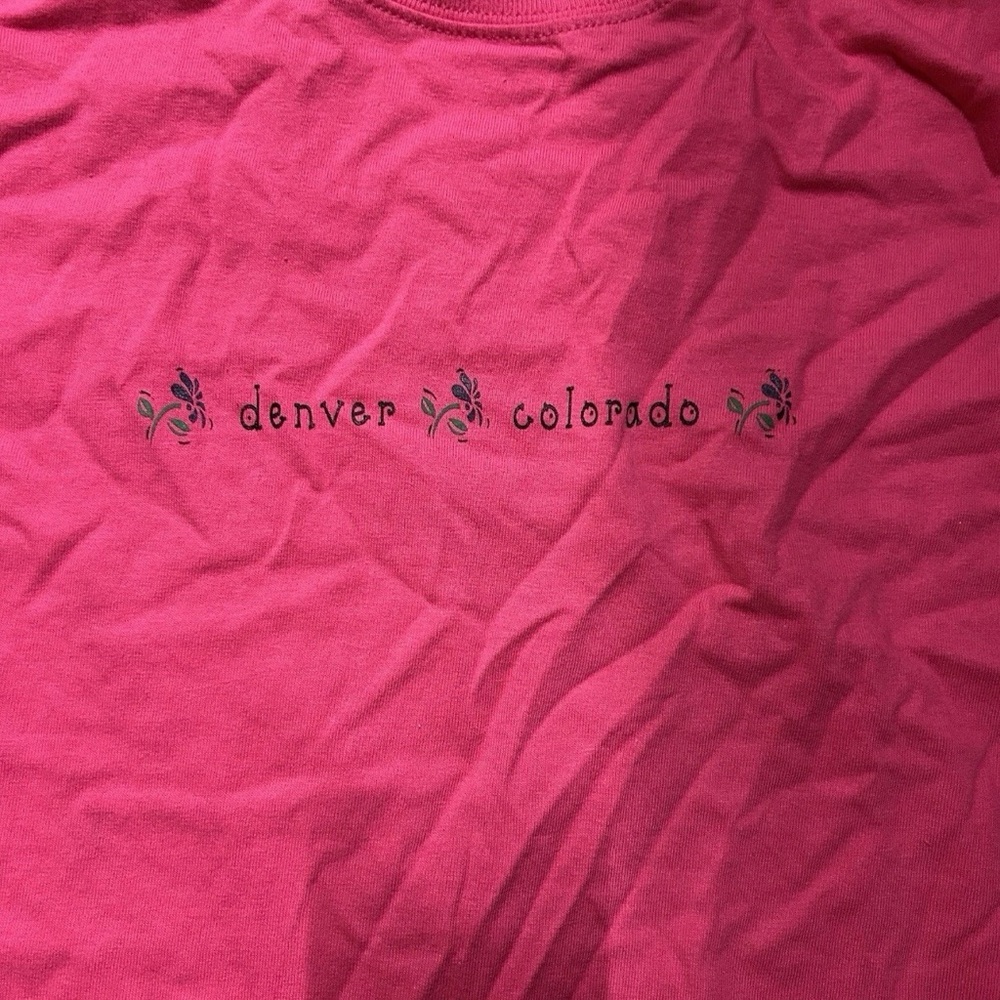 Women’s Hot Pink Denver Colorado T Shirt Size XL - Picture 2 of 4